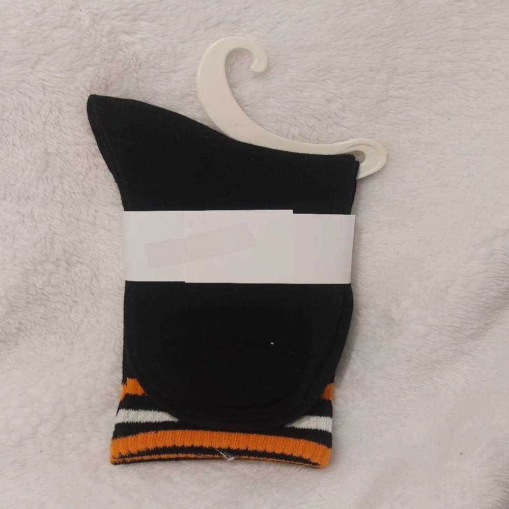 Miu Miu Ankle Socks Black and Orange Women size 7-9